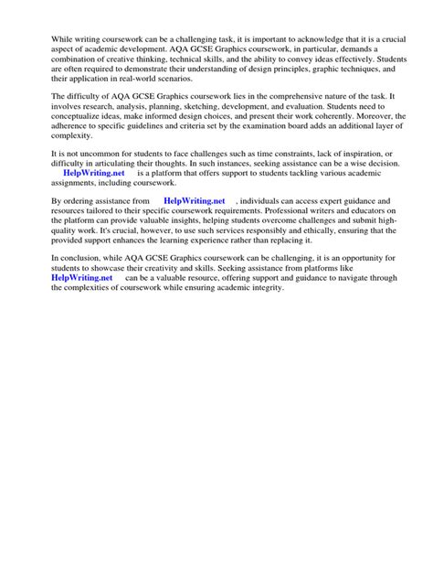 Image result for GCSE Coursework Examples W5