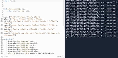 Image result for Random Sentence Generator Python