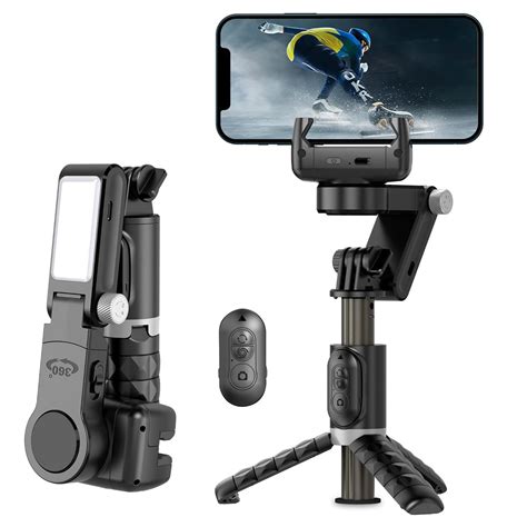 WeCool G2 Gimbal for Phones with LED Fill Lighgt, Anti-Shake 1-Axis Gi