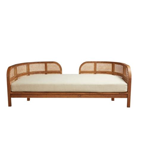 Eldara Solid Wood & Rattan Sofa – CraftCurve