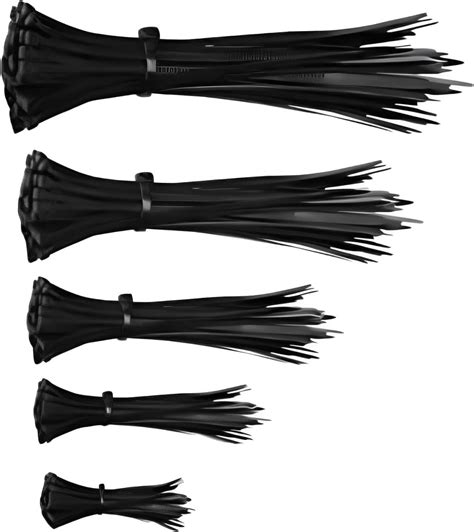 Plastic Strip Cable Zip Ties Nylon Self Locking Wire Ties 10 inch black ...