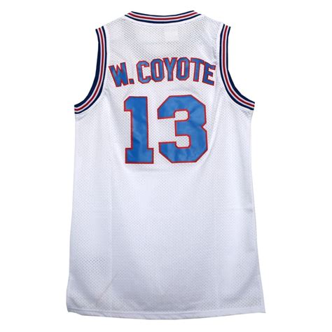 Buy Wile E. Coyote Jersey Tune Squad White Space Jam Basketball Costume ...