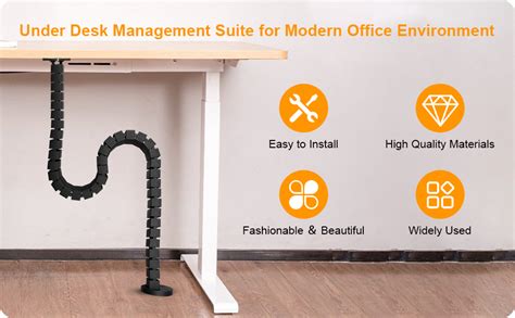 Cocoonkart 18 Pieces Under Desk Cable Management Snake for Office ...