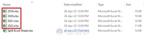 Split Excel Sheet into Multiple Files 的图像结果