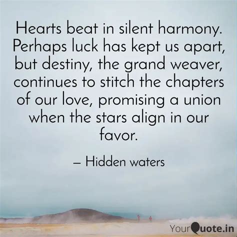 Hearts beat in silent har... | Quotes & Writings by Hidden Waters ...