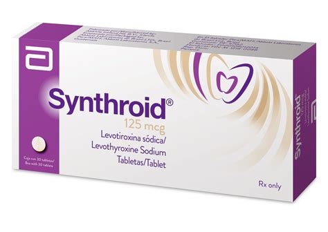 SYNTHROID 125 MG 30 TABLETAS - Carol Tienda Online