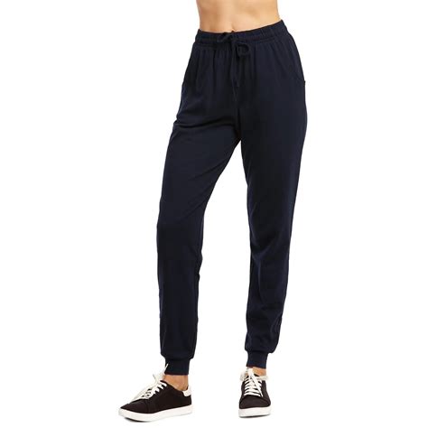 Women's Soft Cotton Stretch Active Jersey Jogger Pants, Loose Fit ...