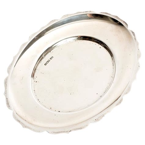 Buccellati Round Sterling Silver Serving Tray 14 1/2" at 1stDibs
