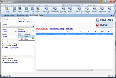 Servisni radni nalog