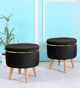 ShadowKart Solid Wood Standard Ottoman Price in India - Buy ShadowKart ...