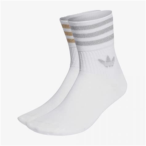 Buy ADIDAS ORIGINALS WMN'S MID-CUT GLITTER CREW SOCKS 2 PAIRS 'WHITE ...
