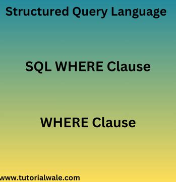 Image result for SQL Script Where Command