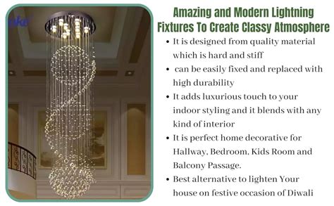 Buy Sanleen Enterprises Modern Ceiling Lamp Glass Bead Crystal Pendant ...