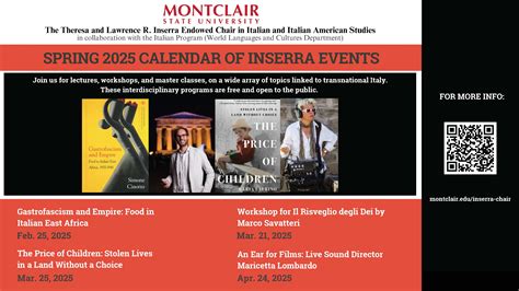 Spring 2025 Inserra Events - College Of Humanities And Social Sciences ...