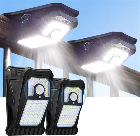 LIFENGSOLER Solar Lights Outdoor, Clip on Motion Sensor Outdoor Lights ...