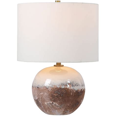 Uttermost 28440-1 Durango Table Lamp Terra Cotta Rust and Crackled Aged ...
