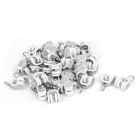 Buy Generic 15mm Dia Twin Wheel Curtain Track Carrier Sliding Rollers ...