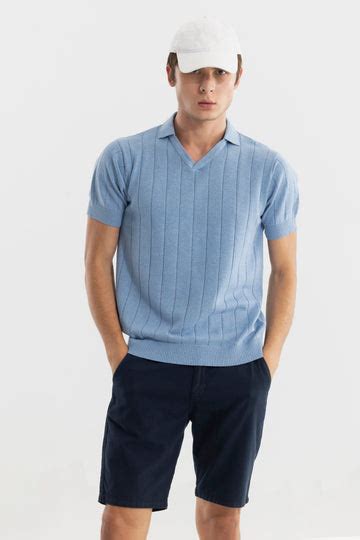 Buy Men's Nordic Blue Polo T-Shirt Online | SNITCH
