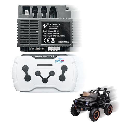 MM TOYS JR1922 RXS 2.4G Controller + Remote Set for Kids Electric Ride ...