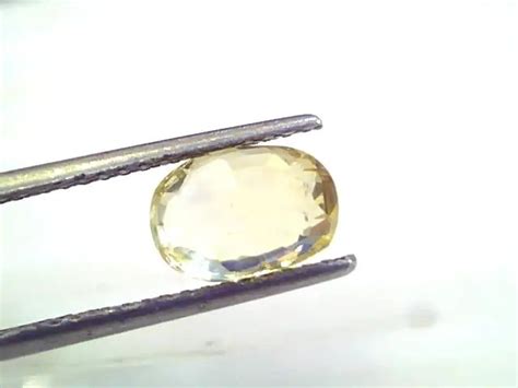 3.14 Ct 5.25 Ratti Unheated Untreated Natural Ceylon Yellow Sapphire ...