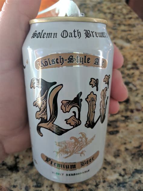 Solemn Oath Brewery - Lü Kölsch-Style Ale