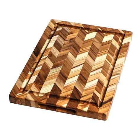 Teakhaus Herringbone Cutting Board Medium Thickness, Large | Buy online ...
