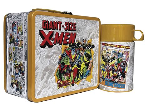MAY238545 - TIN TITANS GIANT SIZE X-MEN PX LUNCH BOX W/BEVERAGE CONTAIN ...