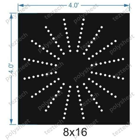 CRC12 4X4 FEET 8X16 HOLES CIRCLE POLYSHEET
