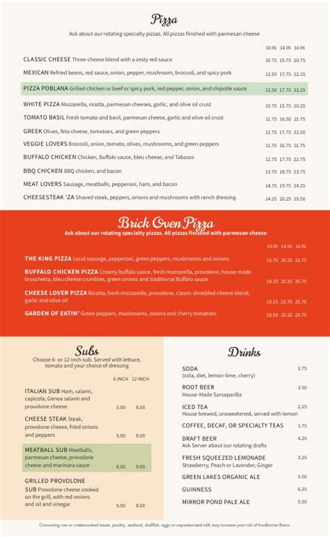 Pizza Restaurant Menus Examples 的图像结果