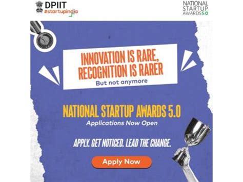 DPIIT Invites Applications for National Startup Awards 2025