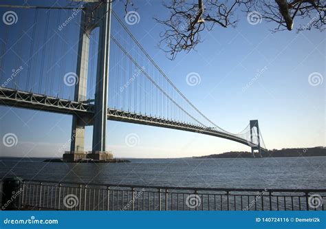 Verrazano Narrows Bridge -1 Stock Photo - Image of vehicles, verrazano ...