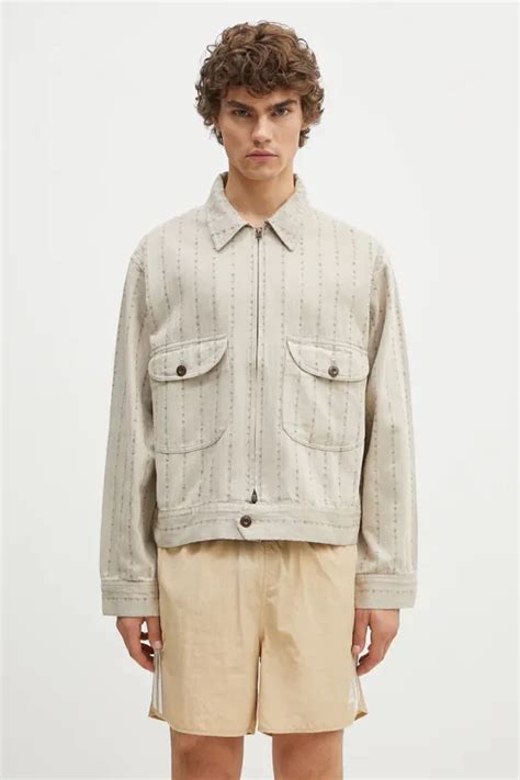 Human Made cotton shirt jacket Herringbone Zip-Up Work Jacket PRM EU