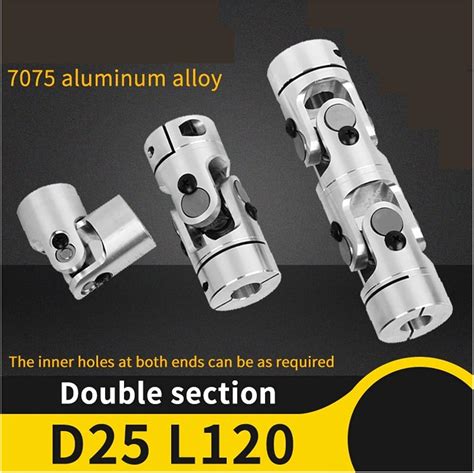 Buy LANGshaw 1pcs D25 L120 Universal Coupling Metal Cardan Precision ...