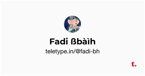 Fadi ßbàìh — Teletype