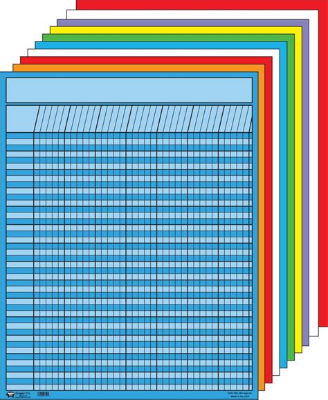 Vertical Charts Set Of 10 Perfect For Encouraging Positive ...