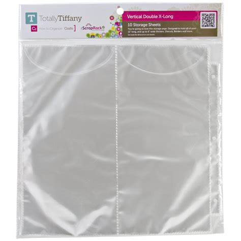 Totally-Tiffany Scrap Rack Basic Storage Pages, Vertical Double, 10 ...