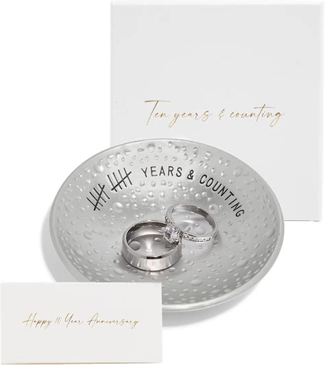 Amazon.com: PureRejuva 10th Anniversary Tin Gifts – 4 In., Engraved ...