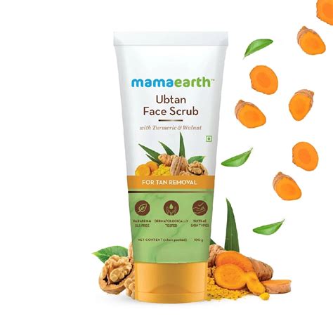 Ubtan Face Scrub with Turmeric and Walnut for Tan Removal
