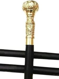 MAHI HANDICARE Antique Knob Head Handle Walking Stick Adjustable Style ...