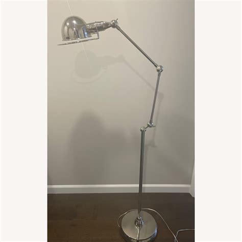 Restoration Hardware Polished Nickel Floor Lamp - AptDeco