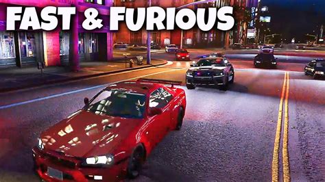 EPIC FAST & FURIOUS Vault Heist With 3 R34's VS Every Cop! - YouTube