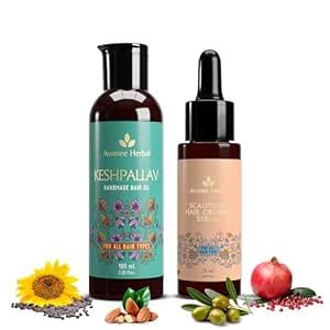 Buy Avimee Herbal Hair Growth Saver Combo | Keshpallav Hair Oil (100mL ...