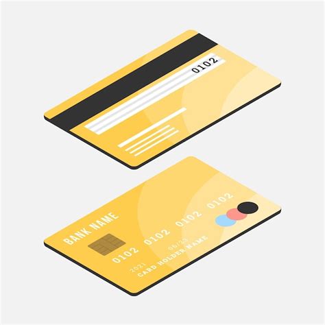 Isometric design of credit card | Free Vector