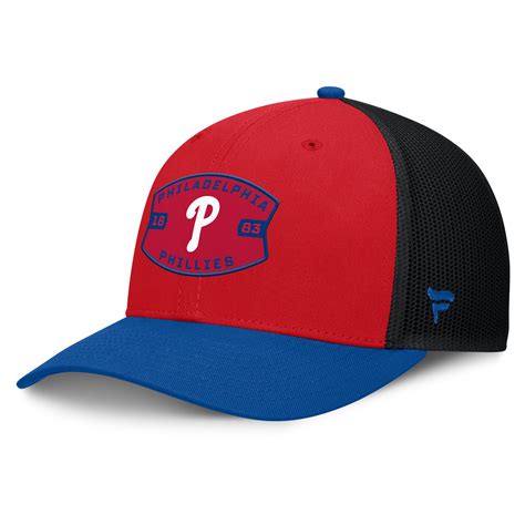 Men's Philadelphia Phillies Fanatics Red/Royal Cutoff Adjustable ...