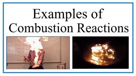 Image result for Combustion Reaction Examples