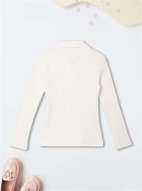 Buy Girls Solid Ribbed Top Online at just Rs. 449.0 - 1000016098732 ...
