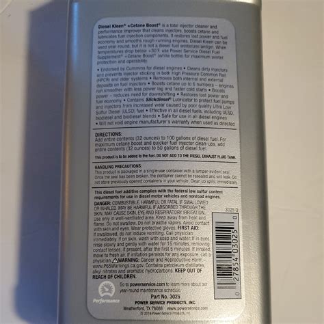 Power Service 3025-12 32 Oz Diesel Kleen Treats Up To 100 Gal | eBay