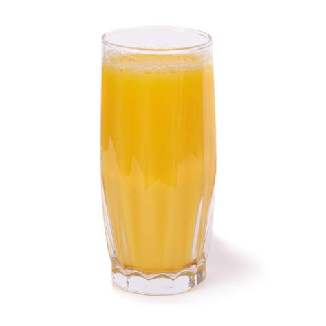 Glass of orange juice isolated on white | Premium Photo