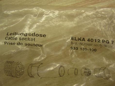 Buy Hirschmann Elka 4012 Pg7, Field Wirable Connector, Size: M12, Poles ...