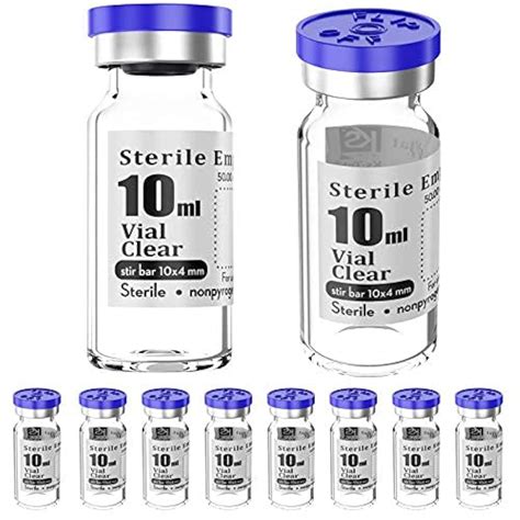 Buy Ks-TekSterile Empty Vials with Self Healing Injection Port,with ...